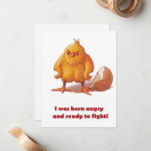 Geboren in de strijd notitiekaartje (Voorkant / Achterkant in situ)