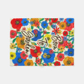 Geboren in de tuin fleece deken (Voorkant (Horizontaal))