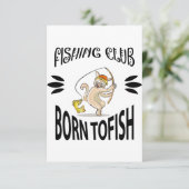 Geboren in de Vissende club Hartelijk dank Bedankkaart (Staand voorkant)