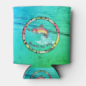 Geboren in de Vliegende regenboogforel Blikjeskoeler (Voorkant)