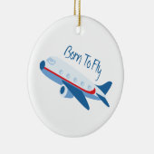 Geboren in de vlucht keramisch ornament (Rechts)