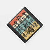 Geboren in de vlucht servet (Hoek)