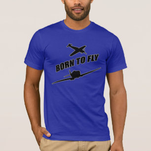 Geboren in de vlucht t-shirt