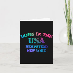 Geboren In De VS Hempstead New York Afgetakeld Uit Kaart