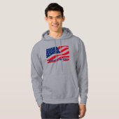 Geboren in de VS Hoodie (Voorkant volledig)