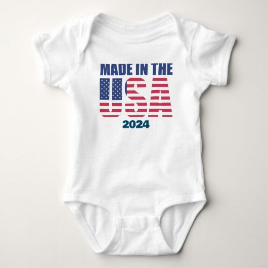 Geboren in de VS in 2024 baby bodysuit (Voorkant)