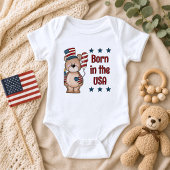 Geboren in de VS Patriottisch Romper