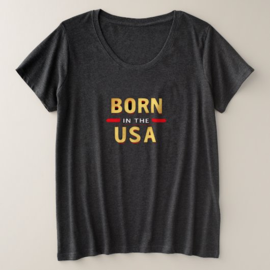 GEBOREN IN DE VS T-Shirt (Design voorkant)