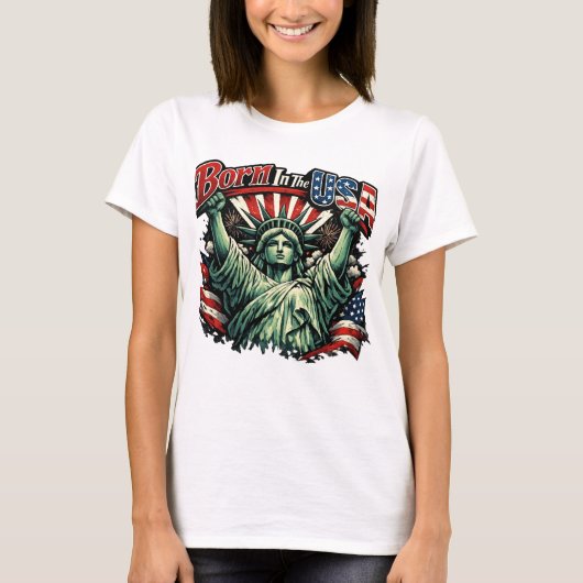 Geboren in de VS T-shirt (Voorkant)