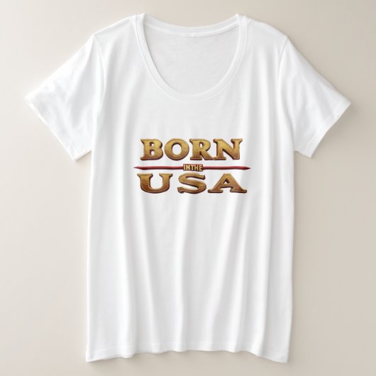 GEBOREN IN DE VS T-Shirt (Design voorkant)
