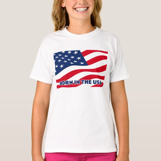 Geboren in de VS T-shirt (Voorkant)