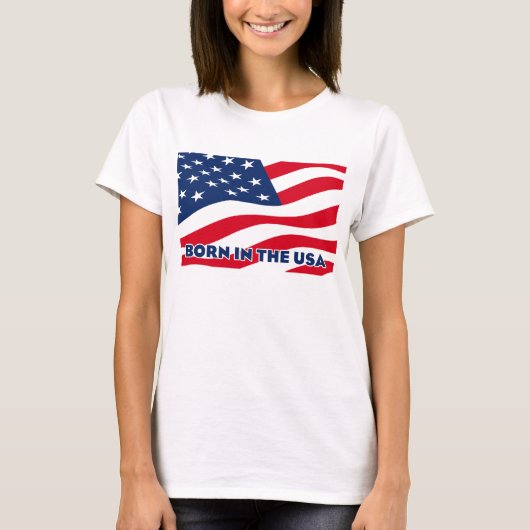 Geboren in de VS T-shirt (Voorkant)