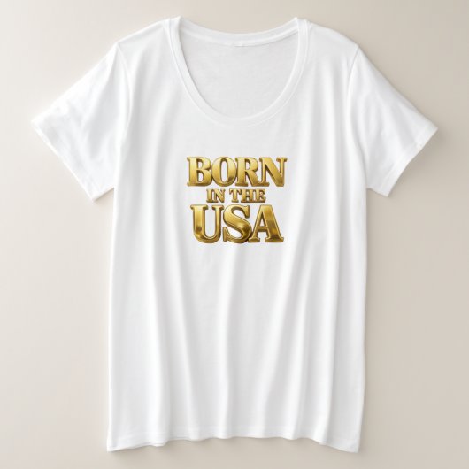GEBOREN IN DE VS T-Shirt (Design voorkant)