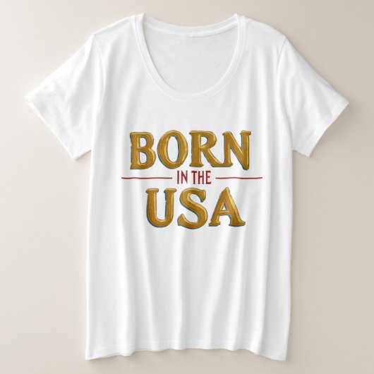 GEBOREN IN DE VS T-Shirt (Design voorkant)