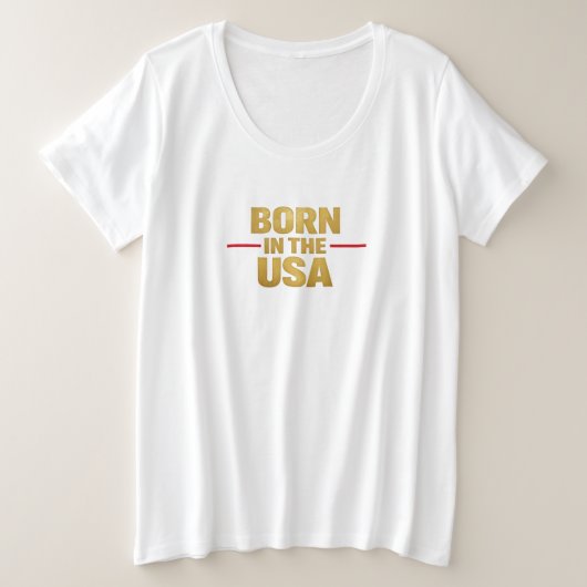 GEBOREN IN DE VS T-Shirt (Design voorkant)