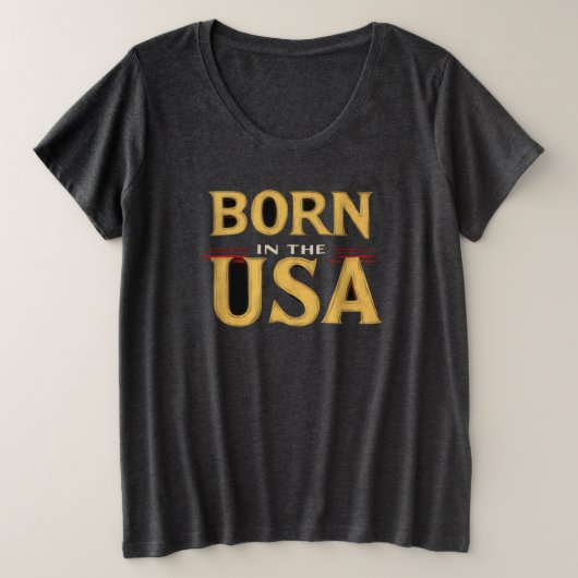 GEBOREN IN DE VS T-Shirt (Design voorkant)