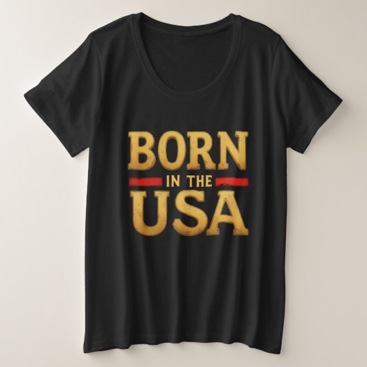 GEBOREN IN DE VS T-Shirt (Design voorkant)