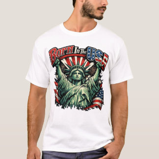 Geboren In De VS T-shirt
