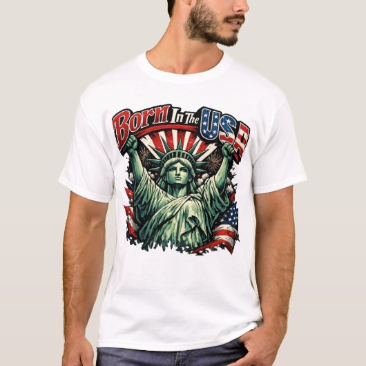Geboren In De VS T-shirt (Voorkant)