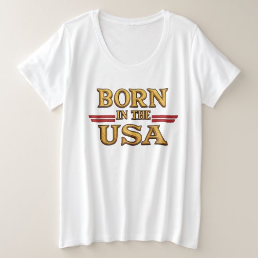 GEBOREN IN DE VS T-Shirt (Design voorkant)