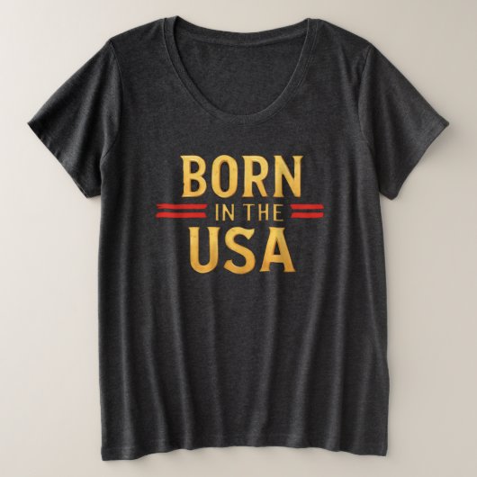 GEBOREN IN DE VS T-Shirt (Design voorkant)