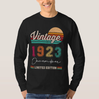Geboren in december 1923  Happy Birthday 101 Y T-shirt