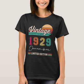 Geboren in december 1929  Happy Birthday 95 Ye T-shirt