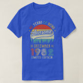Geboren in december 1982 40e verjaardag in 1982 40 t-shirt (Design voorkant)