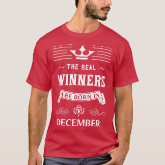 Geboren in december t-shirt