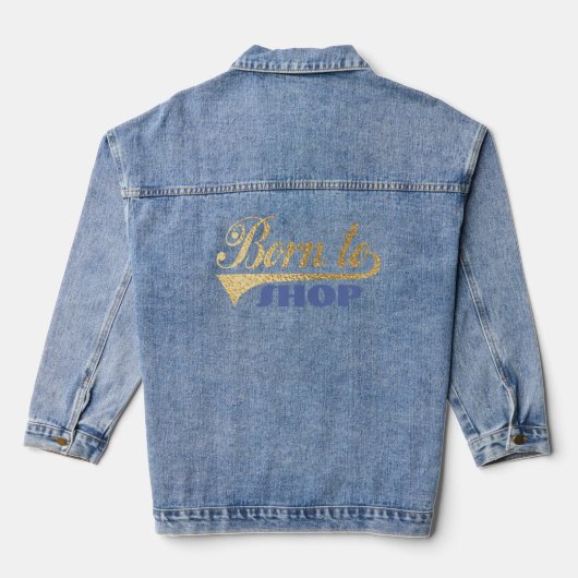 Geboren in... denim jacket (Achterkant)