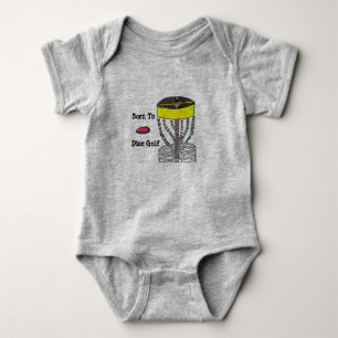 Geboren in Disc Golf baby onsie-lichaamspak Romper