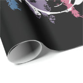 Geboren in Drums Drumming Rock Music Band Drumme Cadeaupapier (Rol Hoek)