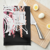 Geboren in Drums Drumming Rock Music Band Drumme Theedoek (Quarter Fold)