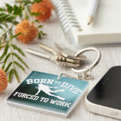 Geboren in duik sleutelhanger (Voorkant Rechts)