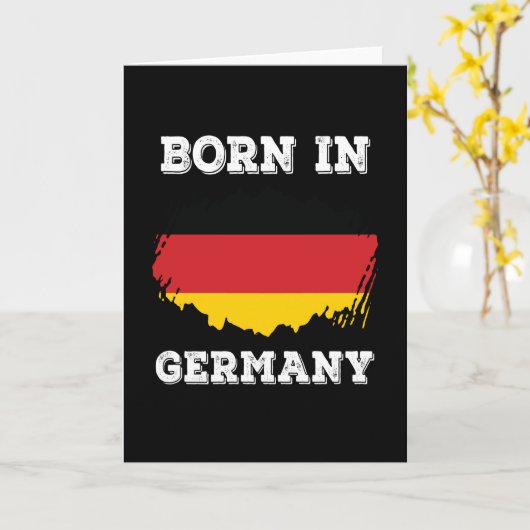 Geboren in Duitsland Kaart (Gele Bloem)