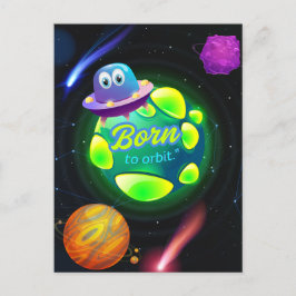 Geboren in een baan briefkaart