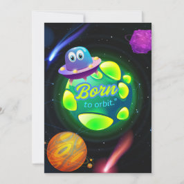 Geboren in een baan feestdagenkaart