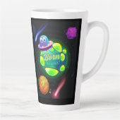 Geboren in een baan latte mok (Rechts)