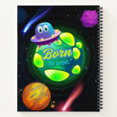 Geboren in een baan notitieboek (Achterkant)