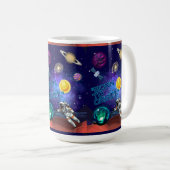 GEBOREN IN EEN BAAN OM DE AARDE KOFFIEMOK (Voorkant rechts)