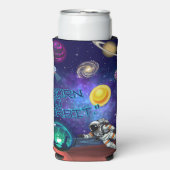 GEBOREN IN EEN BAAN OM DE AARDE SELTZER BLIKJESKOELER (Seltzer Voorkant)