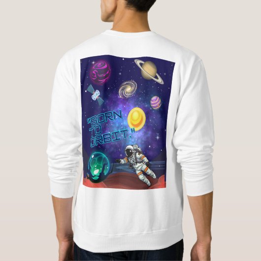 GEBOREN IN EEN BAAN OM DE AARDE TRUI (Achterkant)