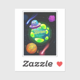 Geboren in een baan sticker