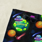 Geboren in een baan strandlaken (In situ)