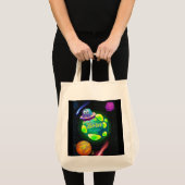 Geboren in een baan tote bag (Voorkant (product))