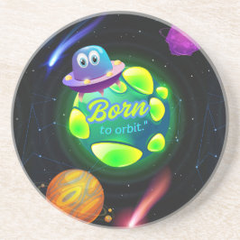 Geboren in een baan zandsteen onderzetter