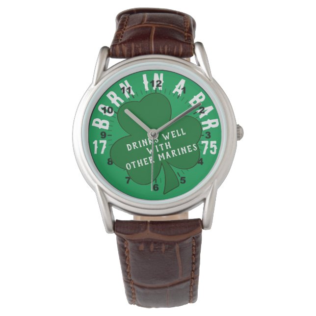 GEBOREN IN EEN BAR 1775 HORLOGE (Voorkant)