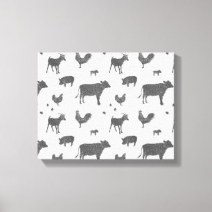 Geboren in een Barn Canvas Print