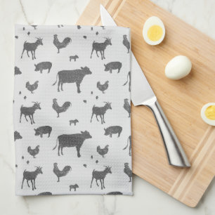 Geboren in een Barn Kitchen Towel Theedoek