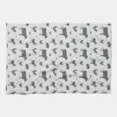 Geboren in een Barn Kitchen Towel Theedoek (Horizontaal)